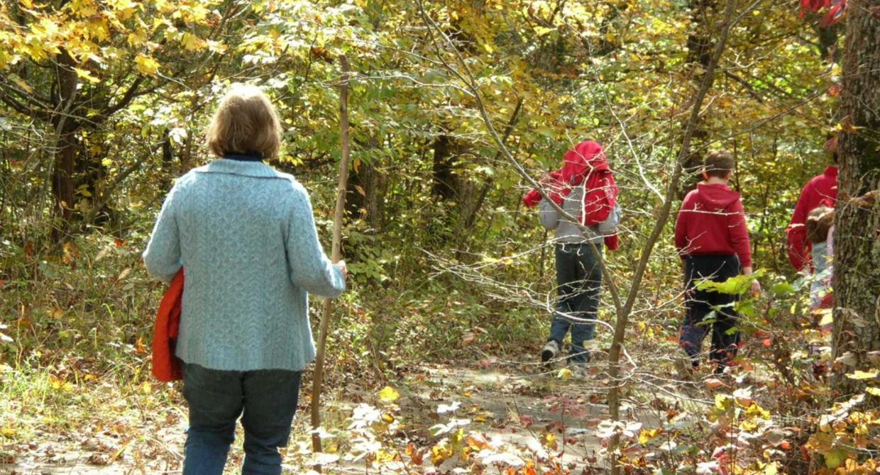 Family Hike In Autumn. Photo By Sylvia Sky.