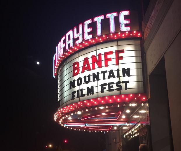 Banff Film Mountain Festival at Lafayette Theater. Photo by Heather Darley.